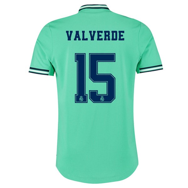 Camiseta Real Madrid NO.15 Valverde 3ª 2019/20 Verde